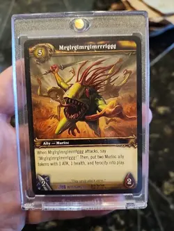 World Of Warcraft TCG Mrglrglmrglmrrrlggg Rare Blizzcon 2007 Exclusive Promo - Image 1