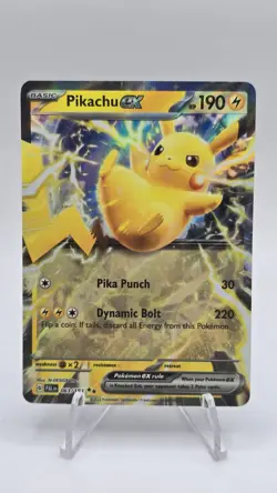 Pokemon TCG Sv02: Paldea Evolved Pikachu EX Double Rare Holo Card 063/193 - Image 1