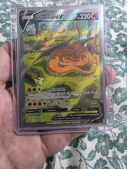 Pokemon TCG Charizard v SWSH260 Black Star Promo Holo Rare Card - Image 1