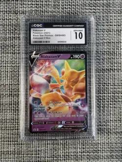 Alakazam V SWSH083 SWSH: Sword & Shield Promo Cards Holo CGC 10 - Image 1