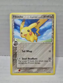 Pikachu 79/110 Common Holon Phantoms LP Pokemon Trading Card - Image 1