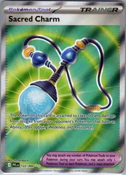 Sacred Charm 122/094 ME02: Phantasmal Flames - Pokemon Card - NM - Image 1