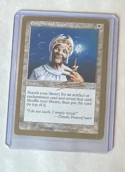 WOTC MtG World Championship Decks Enlightened Tutor Instant White Regular 2000 … - Image 1