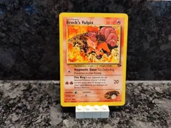 Pokemon Gym Challenge 37/132 Brock's Vulpix Trading Card - Image 1