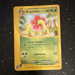 Meganium 053/165 Expedition Base Set Rare Regular 100 HP Pokemon TCG English - Image 1