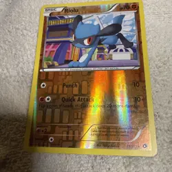 Pokemon TCG Riolu Legendary Treasure 79/113 light Play Reverse Holofoil - Image 2