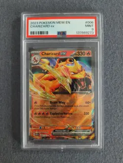 2023 Pokemon MEW EN Charizard ex #006/165 S & V 151 Holo PSA 9 - Image 1