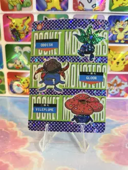 Pokemon Charizard Vintage Pocket Monsters Vending HOLO Prism Sticker 99 Nintendo - Image 3
