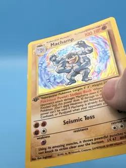 Pokemon TCG Machamp Holo Rare 1st Edition - Image 2