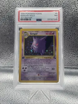 Pokemon Gengar Holo 1st Edition Fossil Psa 7 - Image 1