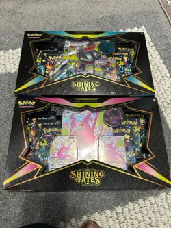 Pokemon Shining Fates Premium Collection Box Crobat & Dragapult Both Sets - Image 1