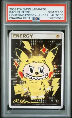 2003 POKEMON JPN MAGMA VS AQUA LIGHTNING ENERGY-HOLO PSA 10 AUTO 10 - Image 1