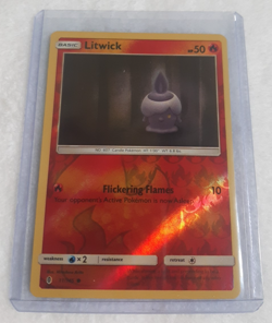 Litwick 11/145 Pokemon SM - Guardians Rising Common Reverse Holo - Image 1