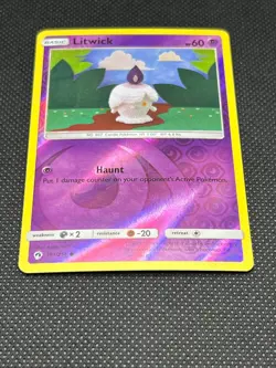 Pokemon Tcg Litwick 101/214 Sm-Lost Thunder Reverse Holo - Image 2