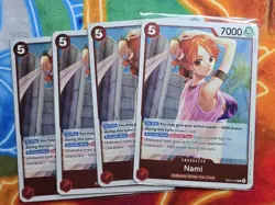 4x Nami EB03-006 RARE One Piece TCG Heroines Edition English playset - Image 1