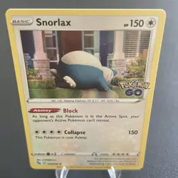 Pokemon TCG Snorlax Holo Rare Card 055/078 Pokemon Go 2022 Near Mint - Image 1
