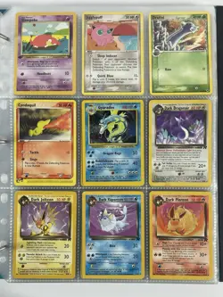Pokemon Card Collection VTG Binder Holo Rare E-Reader WoTC Gyarados Eeveelutions - Image 1