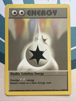 Pokemon Card - Double Colorless Energy - Unlimited (96/102) WOTC Base Set *HP* - Image 1