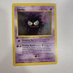 Gastly 1st Edition Shadowless 50/102 Base Set Regular LP - Pokemon Card - Image 1