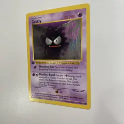Gastly 1st Edition Shadowless 50/102 Base Set Regular LP - Pokemon Card - Image 3