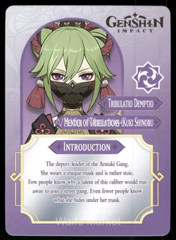 Kuki Shinobu Genshin Impact CCG Waifu/Husbando Anime Game Card Foil - Image 2