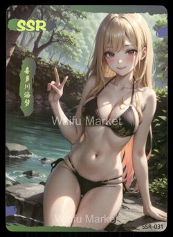 Marin Kitagawa My Dresss-Up Darling Beach ACG Waifu Card Pink Beauties SSR - Image 1
