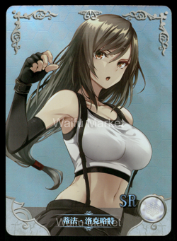 Tifa Final Fantasy Waifu Anime Card Goddess Story CCG - Image 1