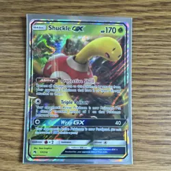 Shuckle GX 17/214 Sm-Lost Thunder Ultra Rare Full Art Holo Pokemon Card - Image 1