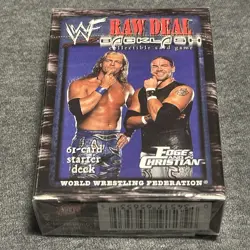 WWF WWE Raw Deal Backlash Starter Deck EDGE & CHRISTIAN - 61-cards - New/ Sealed - Image 2