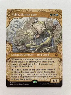 MTG Helga, Skittish Seer SHOWCASE 0332 BLB - Image 1
