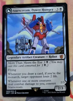 Starscream, Power Hungry MTG Universes Beyond: Transformers (BOT) (NM) - Image 1