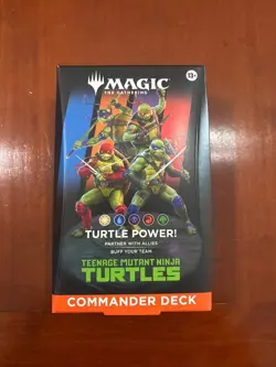 MTG Teenage Mutant Ninja Turtles Turtle Power Commander Deck Factory Sealed - Image 1