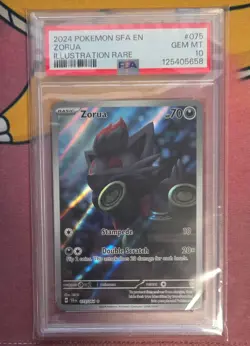 Pokemon Shrouded Fable Zorua Illustration Rare 075/064 PSA 10 GEM MINT - Image 1