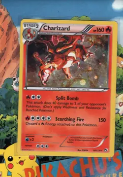 Pokemon TCG Black And White Cosmo Holo Charizard 19/113 MP - Image 1