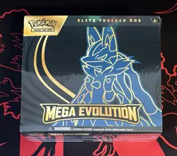 Pokemon TCG Mega Evolution Elite Trainer Box ETB Lucario New Factory Sealed - Image 1