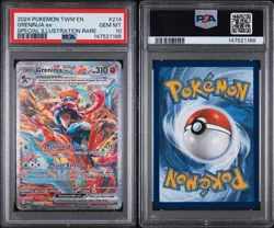 2024 Pokemon Twilight Masquerade Greninja ex #214/167 PSA 10 GEM MINT - Image 1