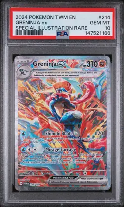 2024 Pokemon Twilight Masquerade Greninja ex #214/167 PSA 10 GEM MINT - Image 2