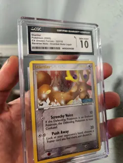 TOP POP 6) CGC 10 GEM MINT Pokemon Stantler STAMPED ERROR Reverse Holo EX 32/115 - Image 2