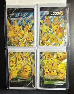 Pokemon Sword & Shield Pikachu V-Union Set of 4 #SWSH139-142 NM or Better - Image 1