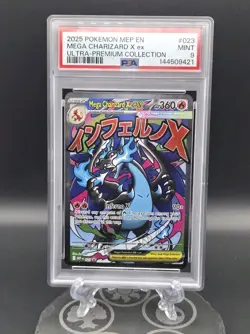 2025 POKEMON MEP EN MEGA CHARIZARD X EX ULTRA PREMIUM UPC 023 PSA 9 MINT - Image 2
