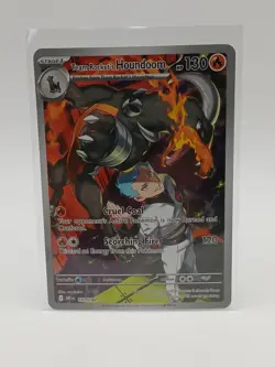 Pokemon TCG Team Rocket’s Houndoom 191/182 Illustration Rare Destined Rivals NM - Image 1