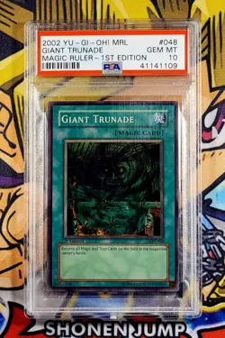 Yu-Gi-Oh! GIANT TRUNADE 1st Ed Magic Ruler MRL-048 PSA 10 Super GEM MINT - Image 1