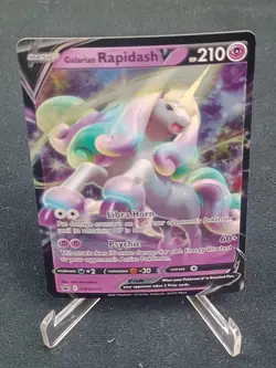 Galarian Rapidash V SWSH111 Pokemon Sword & Shield Black Star Promo Rare Card - Image 1