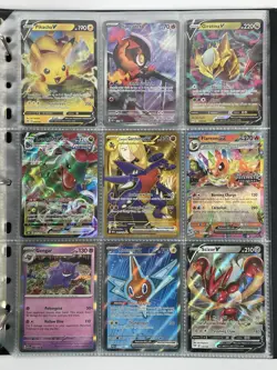 Pokemon Card Collection Binder Lot Holo Rare Cynthias Garchomp Rayquaza Pikachu - Image 1