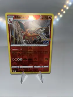 Pokemon Charizard Reverse Holo Rare 010/078 Pokemon GO TCG Card - Image 3