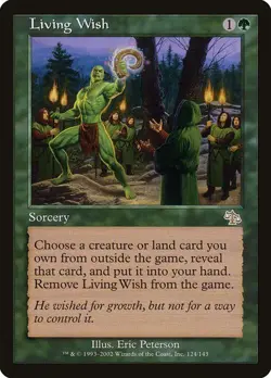 Living Wish x1 Judgment MTG Magic the Gathering Green Sorcery Card - Image 1