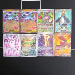 Pokemon TCG PLM EX Holo Lot - 8 Cards: Mega Charizard X, Wigglytuff, English - Image 1