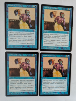 4 Political Trickery Mirage MTG NM Free shipping with tracking - Image 1