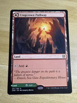 MTG / Cragcrown Pathway / ZNR / #261 / Regular / Rare / NM - Image 1