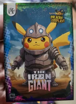 The Iron Giant (Pikachu) #165 - Holo - Electric Pikachu Cosplay - Pokemon - Image 1